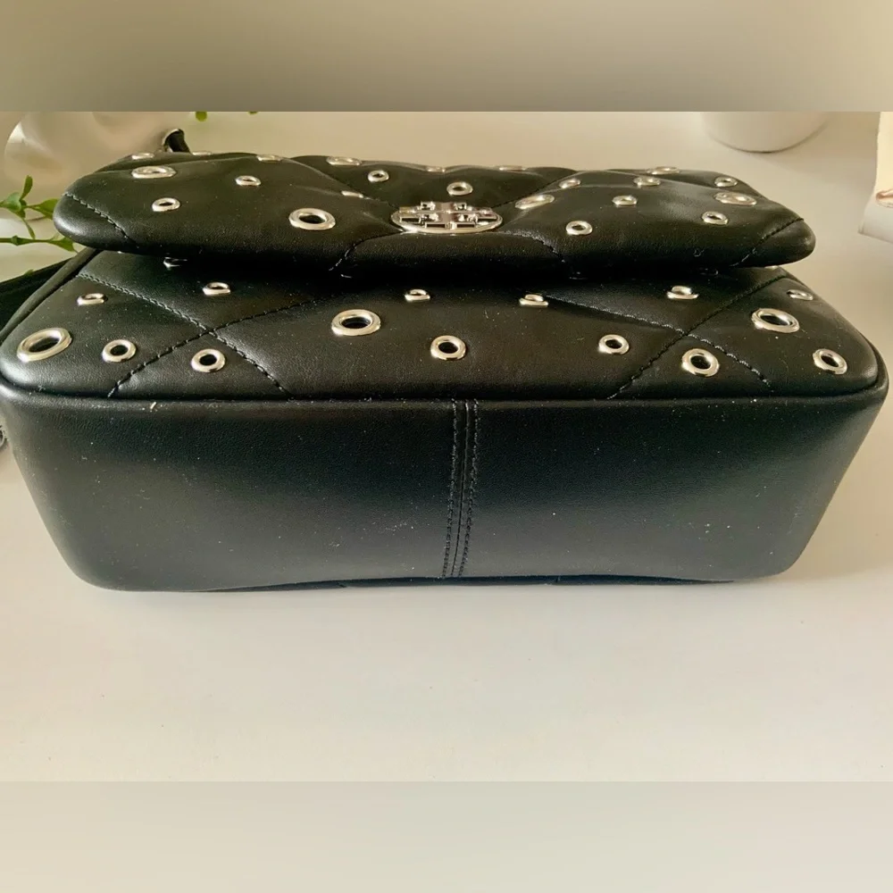 NWT TORY BURCH WILLA LEATHER GROMMETS SHOULDER CROSSBODY BAG - Picture 10 of 12